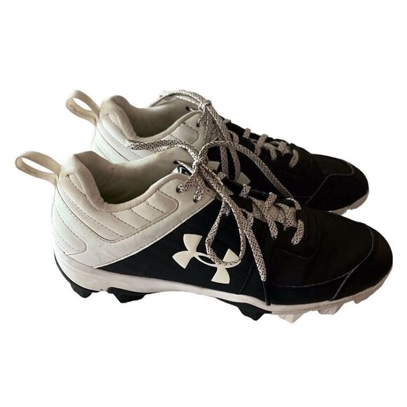 Under Armour Mens Leadoff Low RM 3022071-001 Black Baseball Cleats Shoes Size 7 - Picture 3 of 11